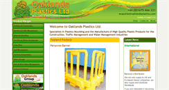 Desktop Screenshot of oaklandsplastics.com